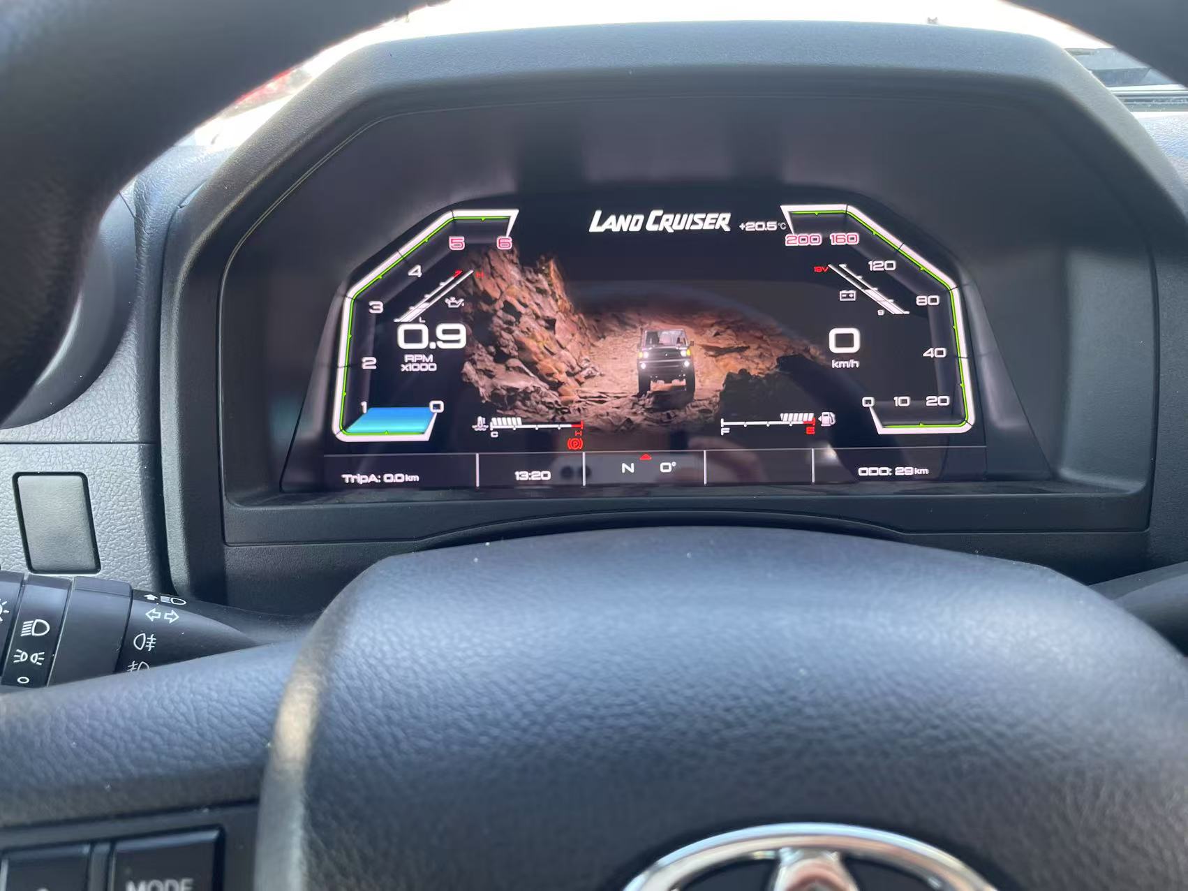 12.3” Display Cockpit Dashboard For Toyota LC 70 79 76 LCD Virtual Digital Instrument Cluster