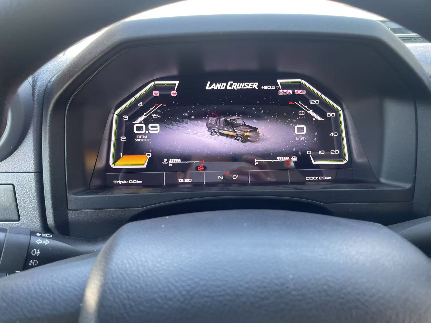 12.3” Display Cockpit Dashboard For Toyota LC 70 79 76 LCD Virtual Digital Instrument Cluster