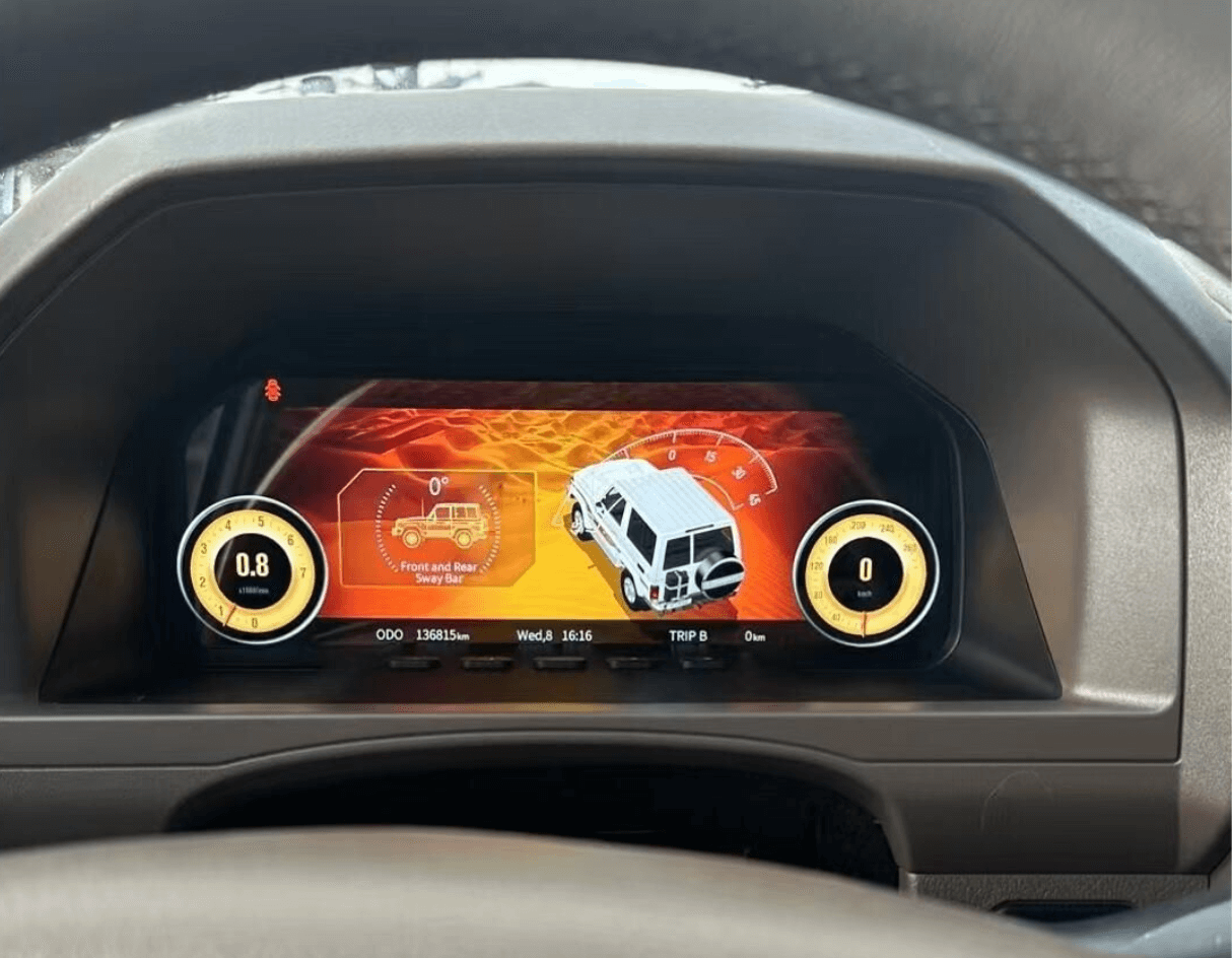 12.3” Display Cockpit Dashboard For Toyota LC 70 79 76 LCD Virtual Digital Instrument Cluster