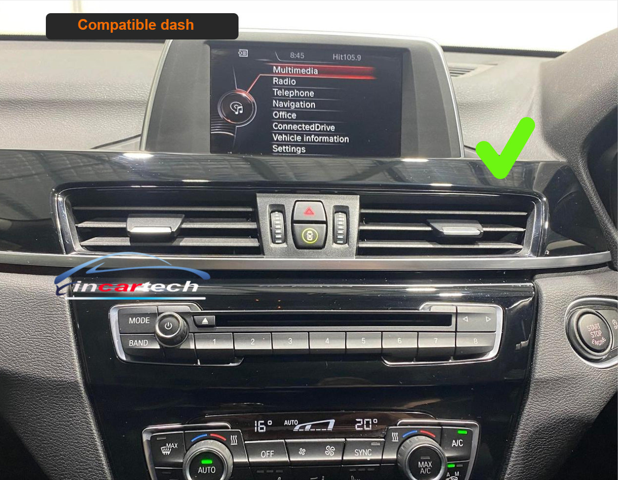 BMW x2 2015-2019 (F39) 10.25 inch touchscreen upgrade stereo wireless Carplay Android auto
