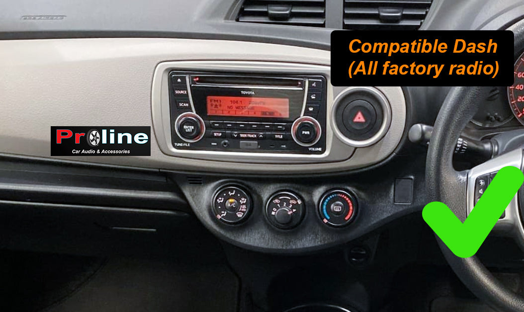 Toyota Yaris 2013-2015 Wireless Apple CarPlay Andriod Auto GPS Bluetooth Stereo Radio GPS