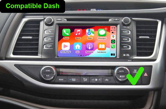 Apple CarPlay for 2014-2021 Toyota Kluger Grande | Wireless & Wired | CarPlay & Android Auto Upgrade Module / Adapter