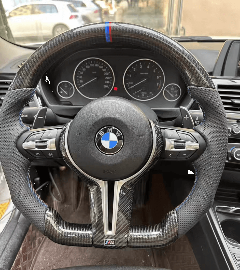 Carbon Fiber Car Steering Wheel For BMW M M3 M5 M6 F01 F02 F06 F07 F10 F11 F12 F13 F30 F32 F80 F91 E90 E91 E92 Car Accessories,Carbon fiber steering wheel, Performance steering wheel, Lightweight car steering wheel,