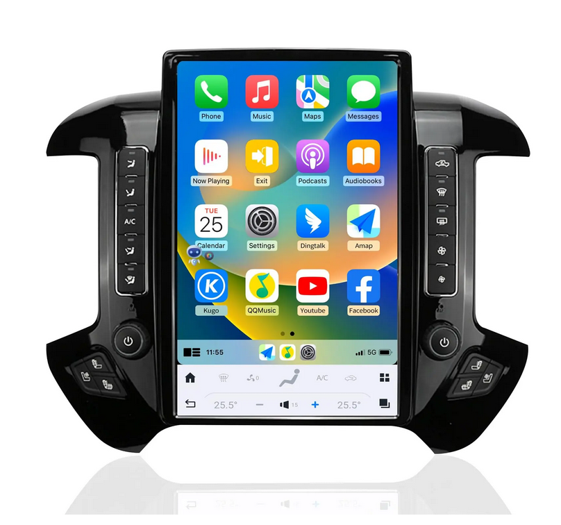 Chevrolet Silverado 2014-2019 14.4" GPS Bluetooth Apple CarPlay Android Auto Stereo Screen