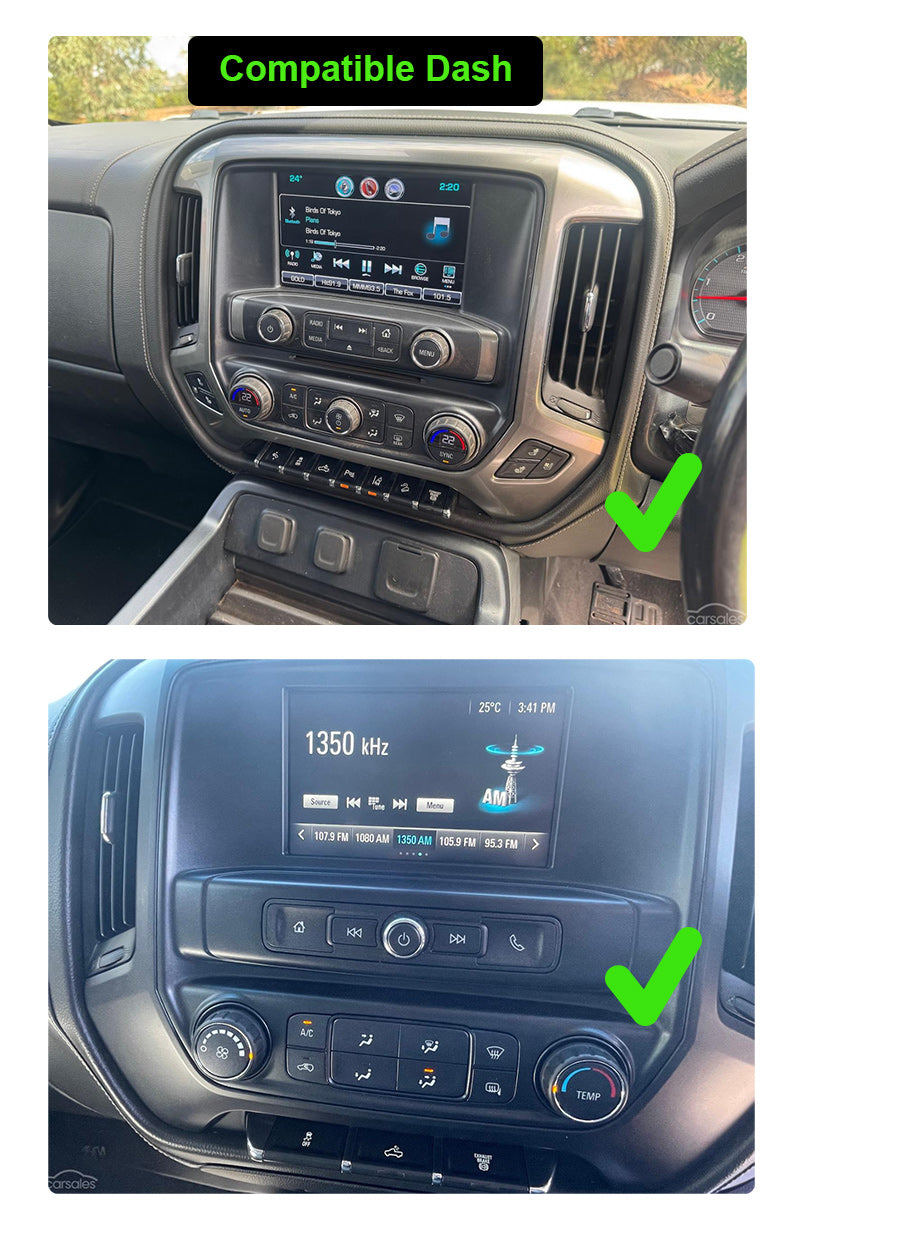 Chevrolet Silverado 2014-2019 14.4" GPS Bluetooth Apple CarPlay Android Auto Stereo Screen