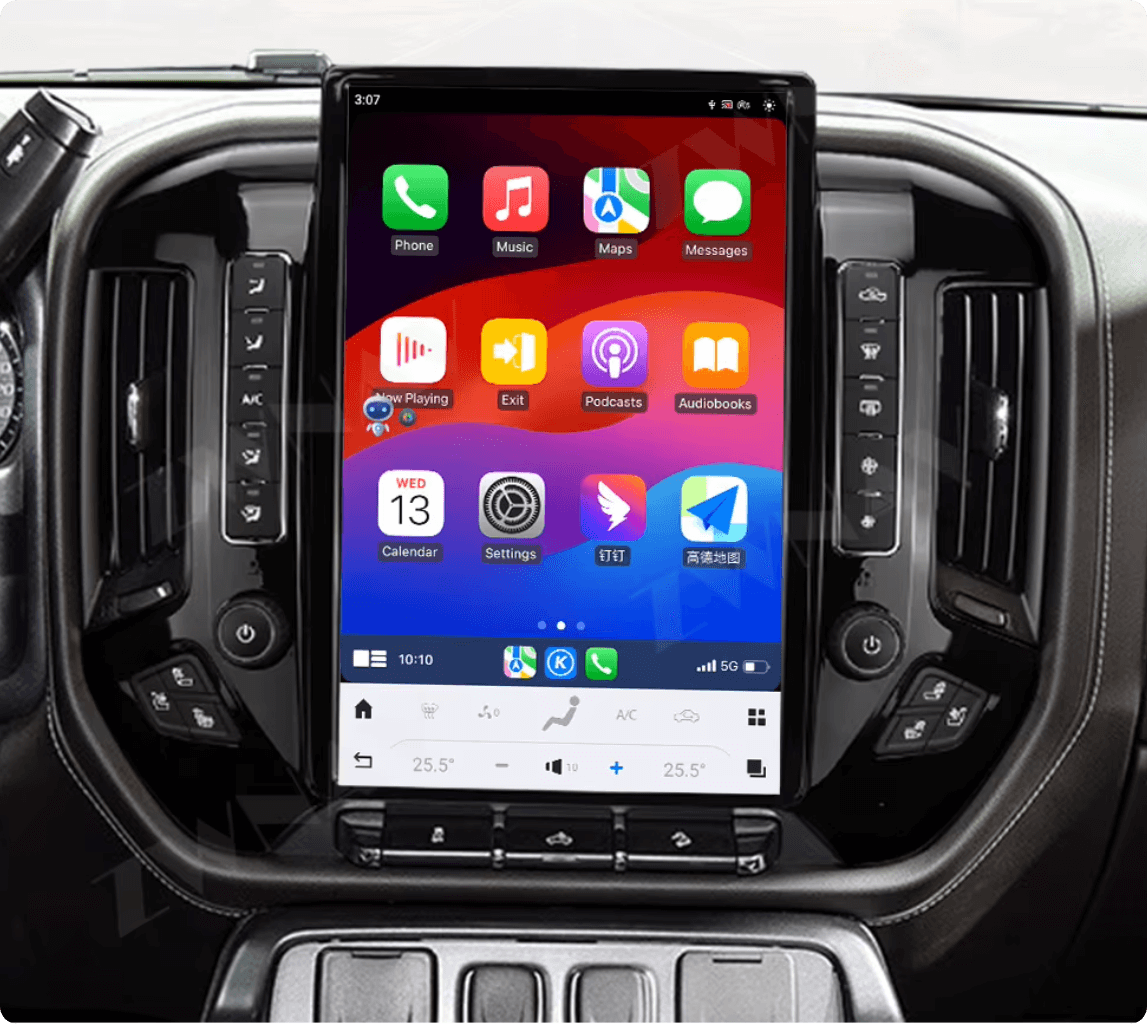 Chevrolet Silverado 2014-2019 14.4" GPS Bluetooth Apple CarPlay Android Auto Stereo Screen
