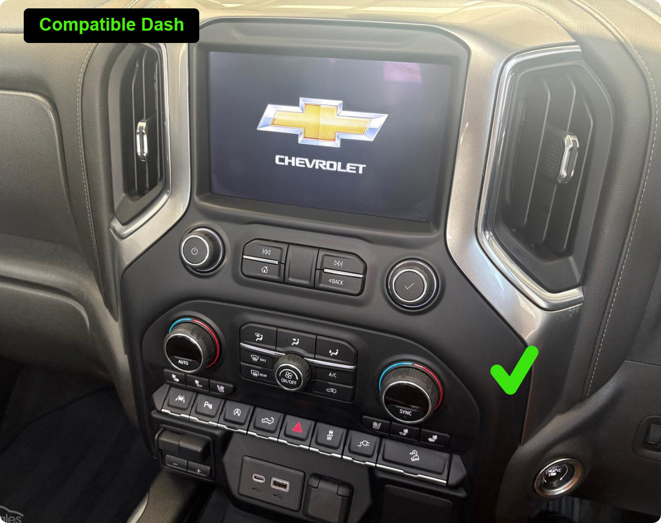 Chevrolet Silverado 2019-2024 14.4" GPS Bluetooth Apple CarPlay Android Auto Stereo Screen
