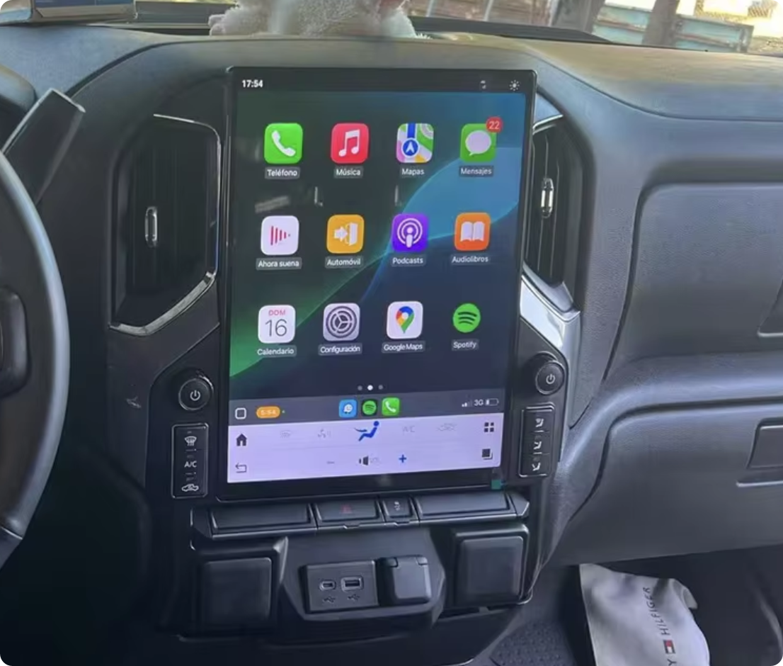 Chevrolet Silverado 2019-2024 14.4" GPS Bluetooth Apple CarPlay Android Auto Stereo Screen