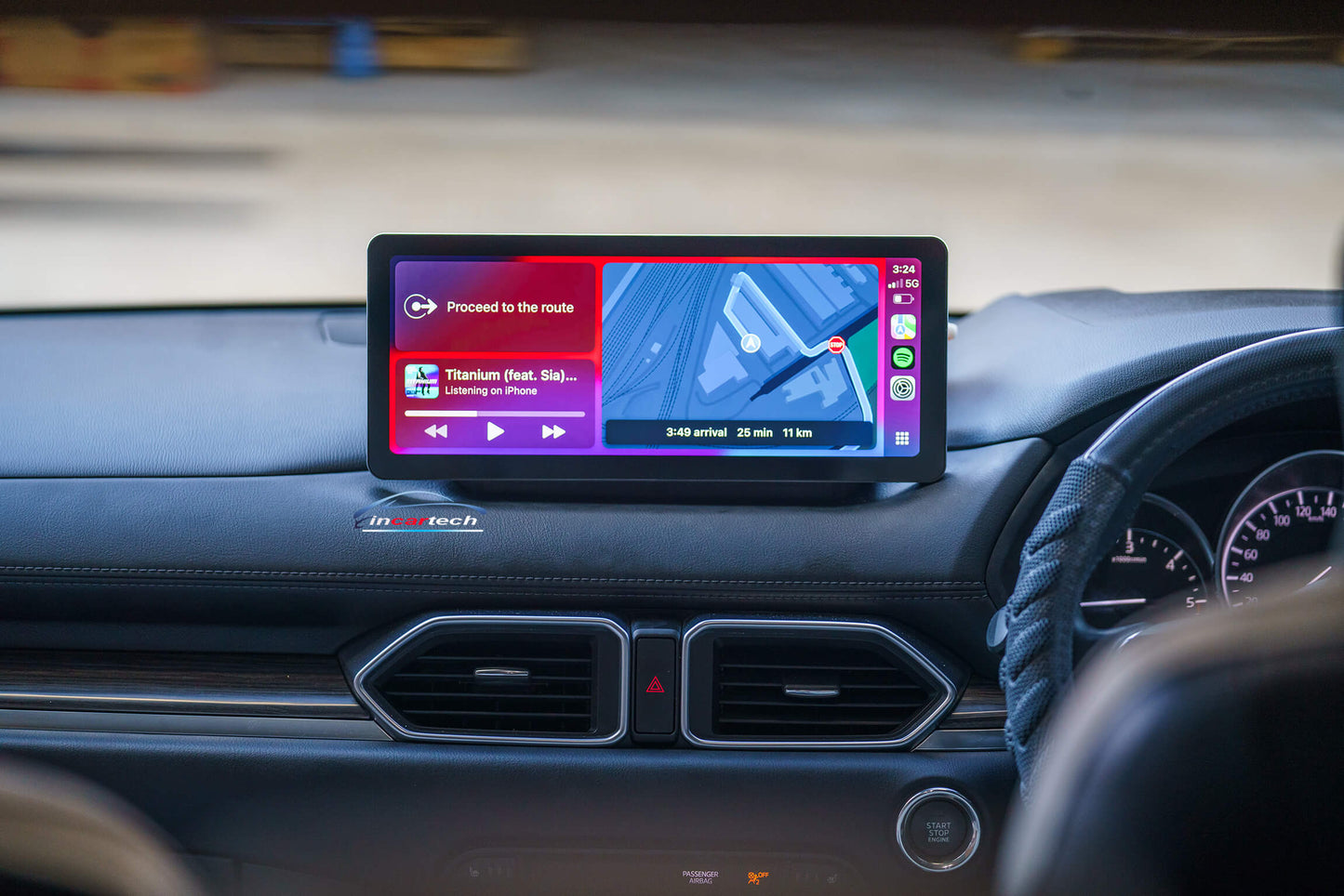 Mazda CX5 2017-2021 12.3 inch touchscreen infotainment Wireless Carplay android auto Stereo