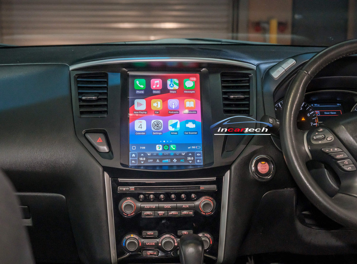 Nissan Pathfinder R52 2013-2019 9.7" Tesla Style GPS Wireless Apple CarPlay Android Auto Stereo