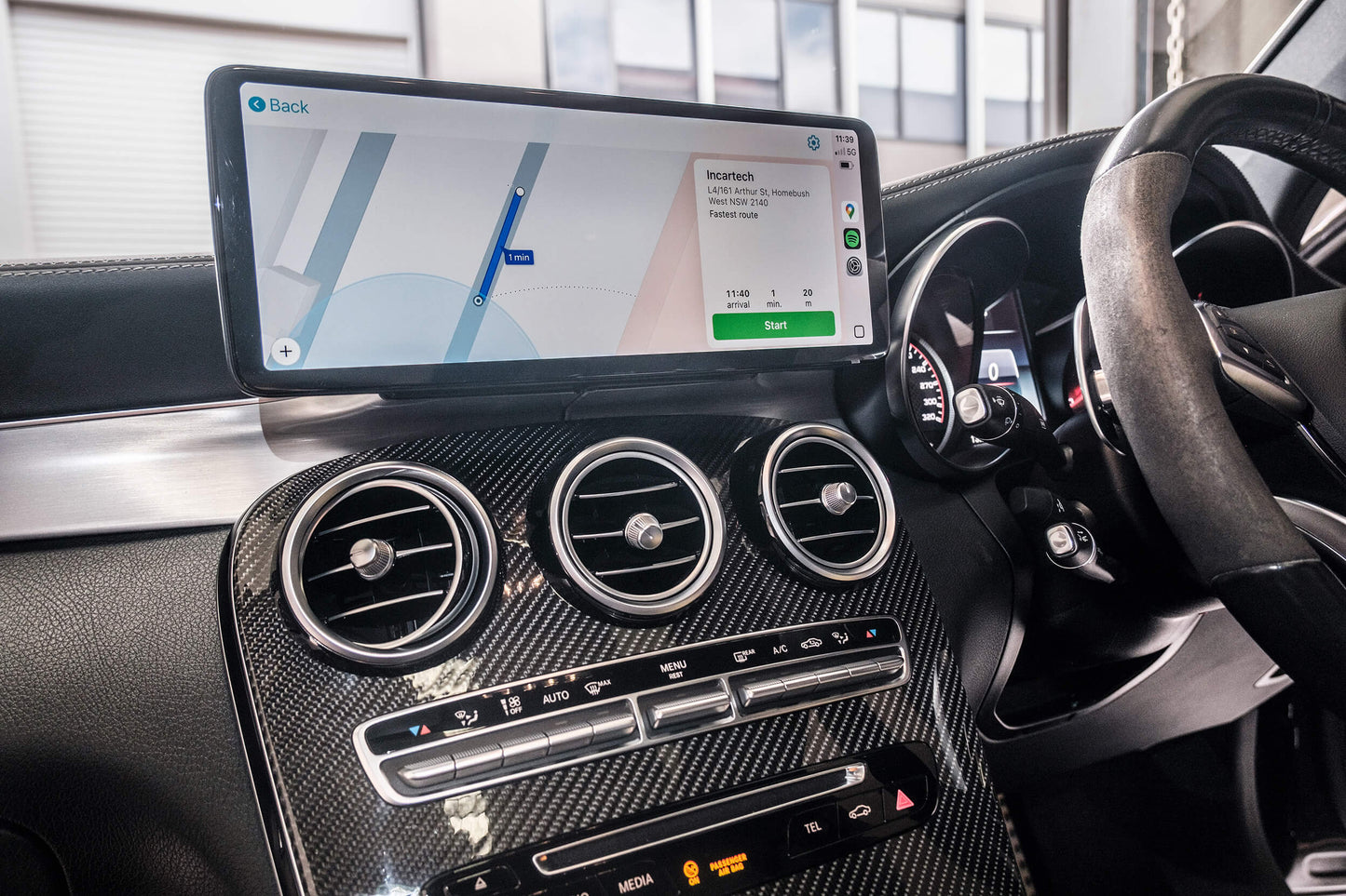 Mercedes Benz GLC-Class 14-19 (x253 C253) 12.3" touchscreen upgrade stereo wireless Carplay android auto