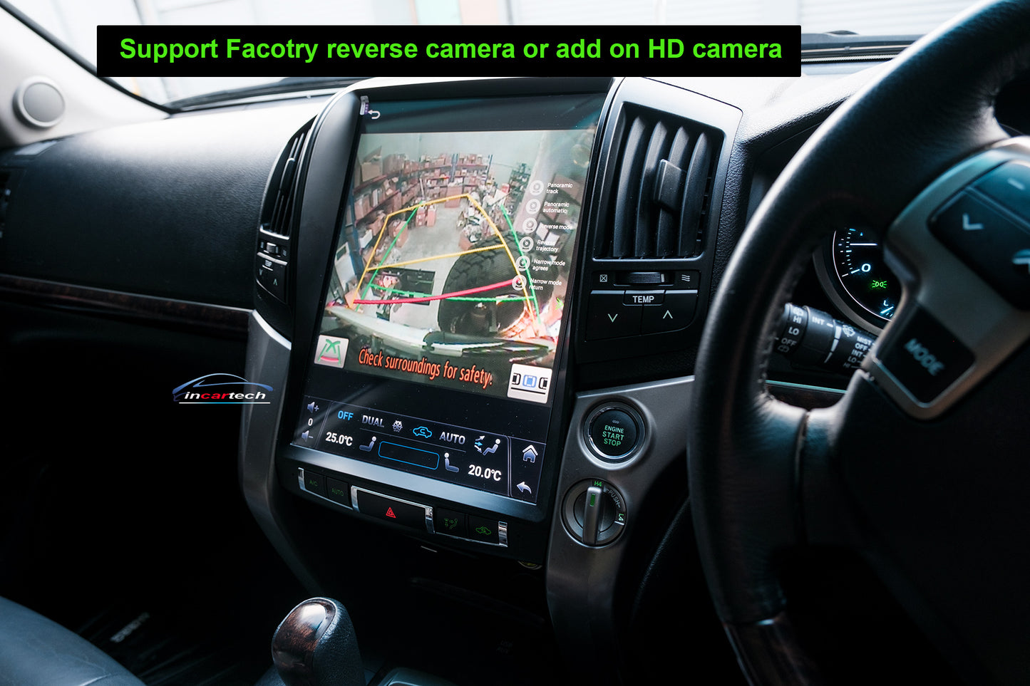 Toyota Landcruiser Sahara 07-15 LC200 15.6" Vertical Screen GPS Wireless Apple CarPlay Android Auto Stereo