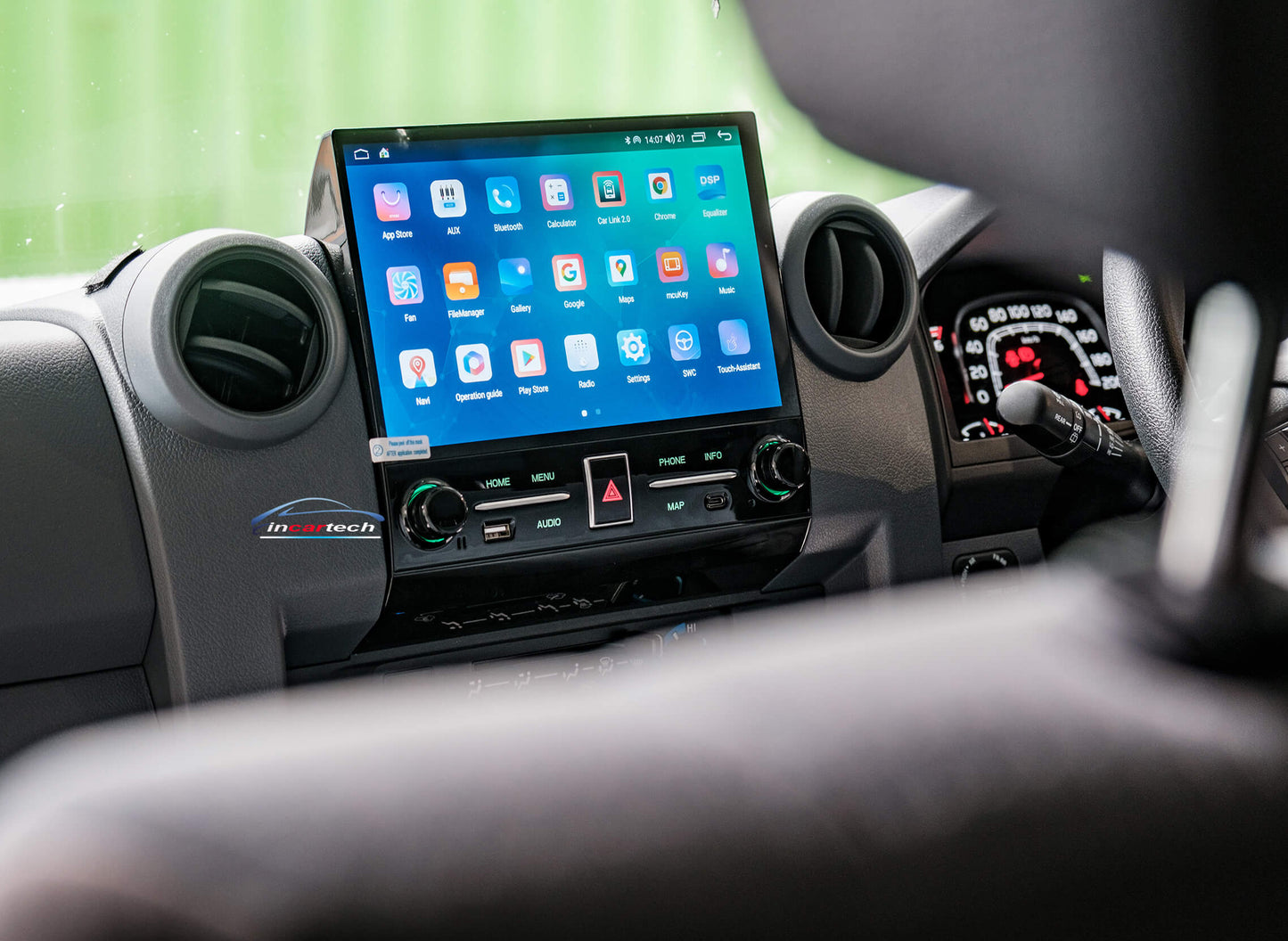 Toyota Landcruiser LC 70 76 78 79 Series 11.6" Tesla Style Screen GPS Wireless CarPlay Android auto