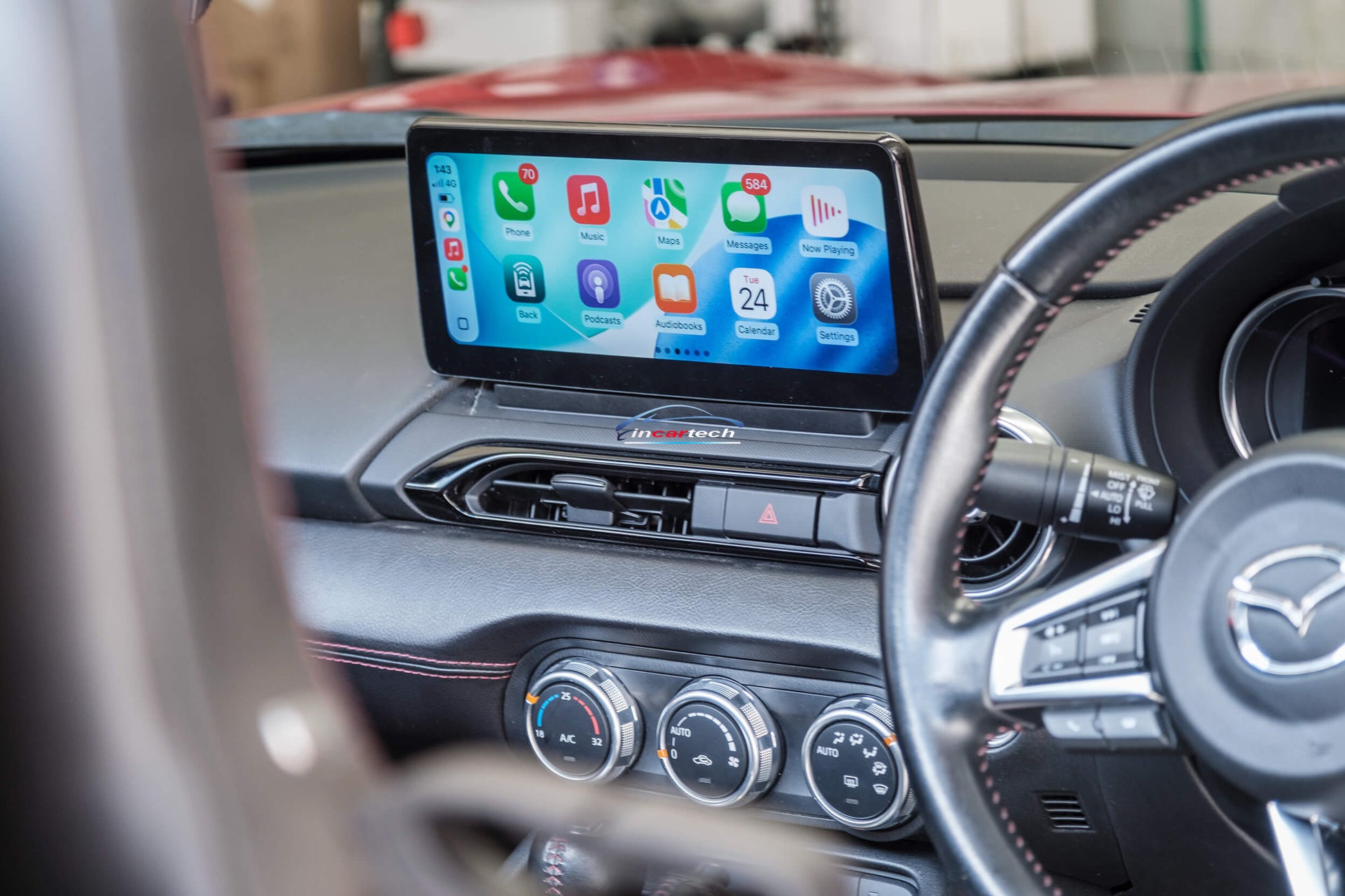 Mazda MX5 2015-2022 10.2" Touchscreen Stereo relacement Wireless Carplay Android auto