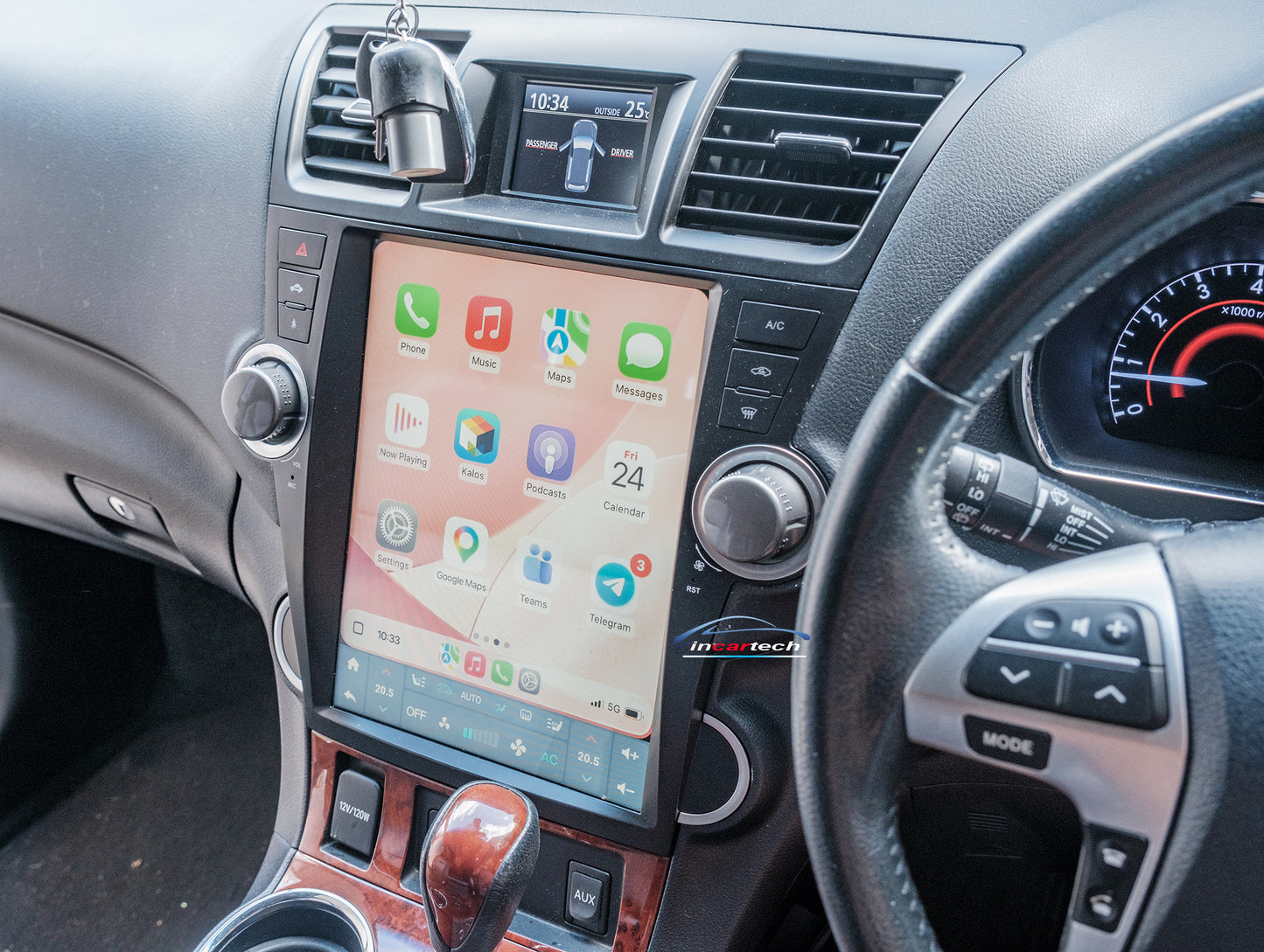 Toyota Kluger 2008-2015 12.1" GPS Wireless Apple CarPlay Android Auto Stereo Radio