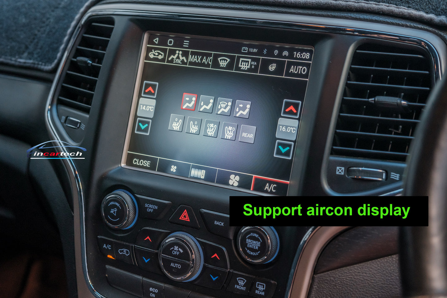 Jeep Grand Cherokee 2014-2021 8.4" Wireless Apple CarPlay Android Auto Radio upgrade
