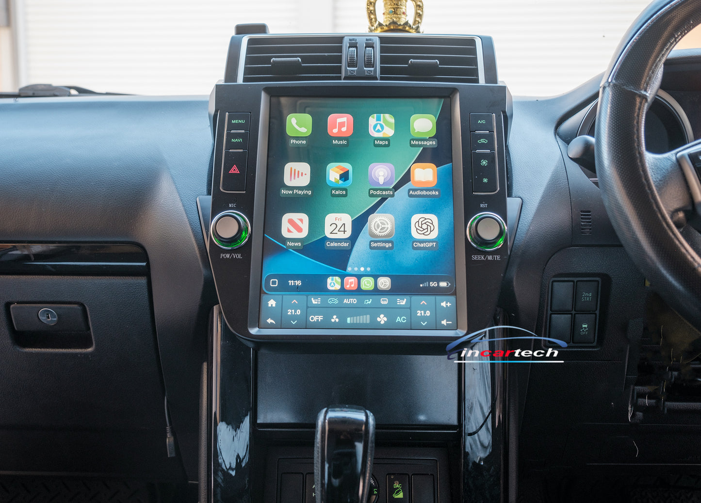 Toyota Prado 150 2009-2013 12.1" tesla Screen GPS Wireless Apple CarPlay Android Auto Stereo