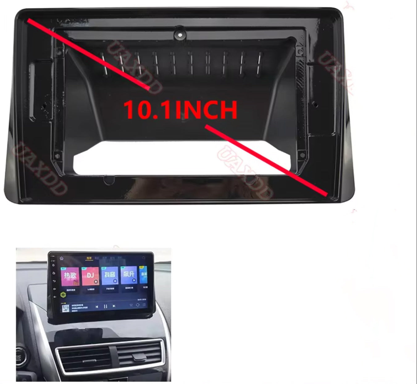 Eclipse Cross 2017+ stereo facia 10 inch android fascia frame surround