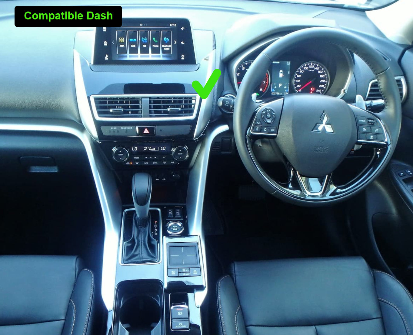 Eclipse Cross 2017+ stereo facia 10 inch android fascia frame surround