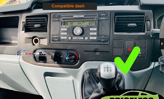 Ford Transit 07-13 VM stereo facia suit both 9 inch android and 7 inch Double din 2 din fascia frame