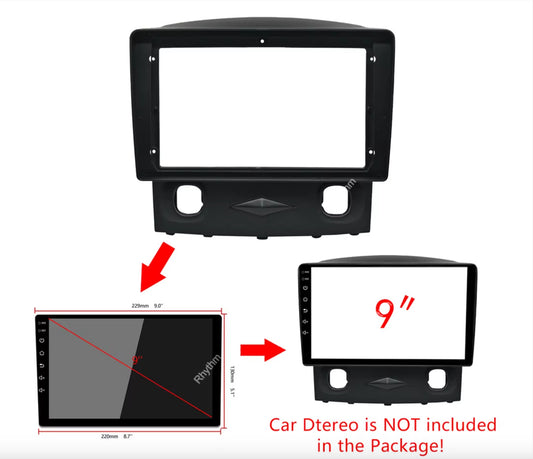 Ford Escape 2006-2012 MY10 stereo facia 9 inch 7 inch Double din 2 din