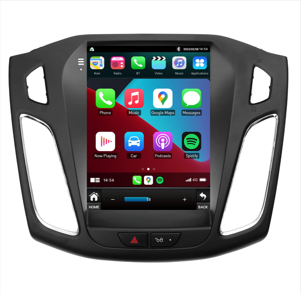 Ford Focus 2012-2018 9.7 inch vertical Touchscreen Wireless Apple CarPlay Android Auto GPS Bluetooth