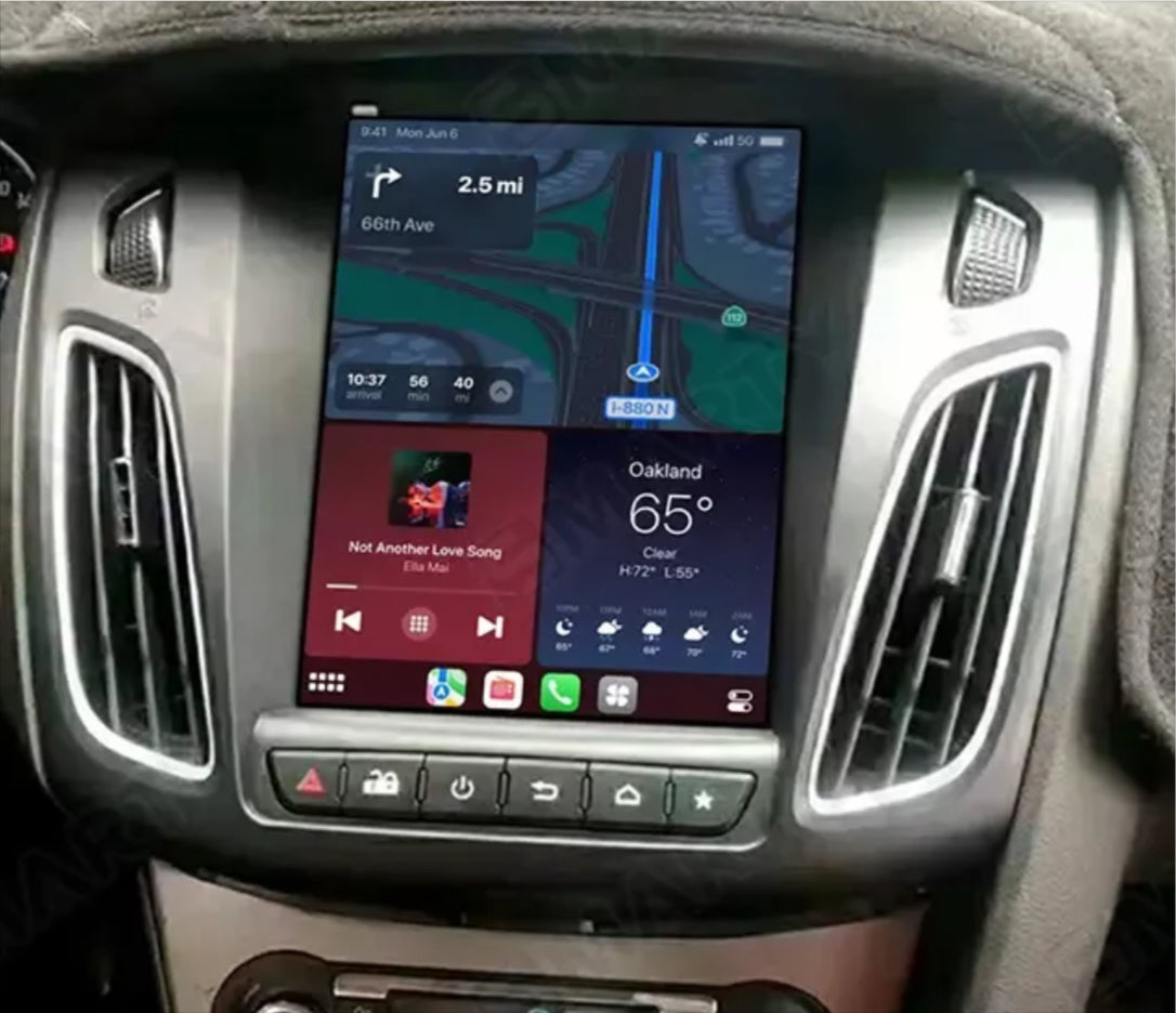 Ford Focus 2012-2018 9.7 inch vertical Touchscreen Wireless Apple CarPlay Android Auto GPS Bluetooth