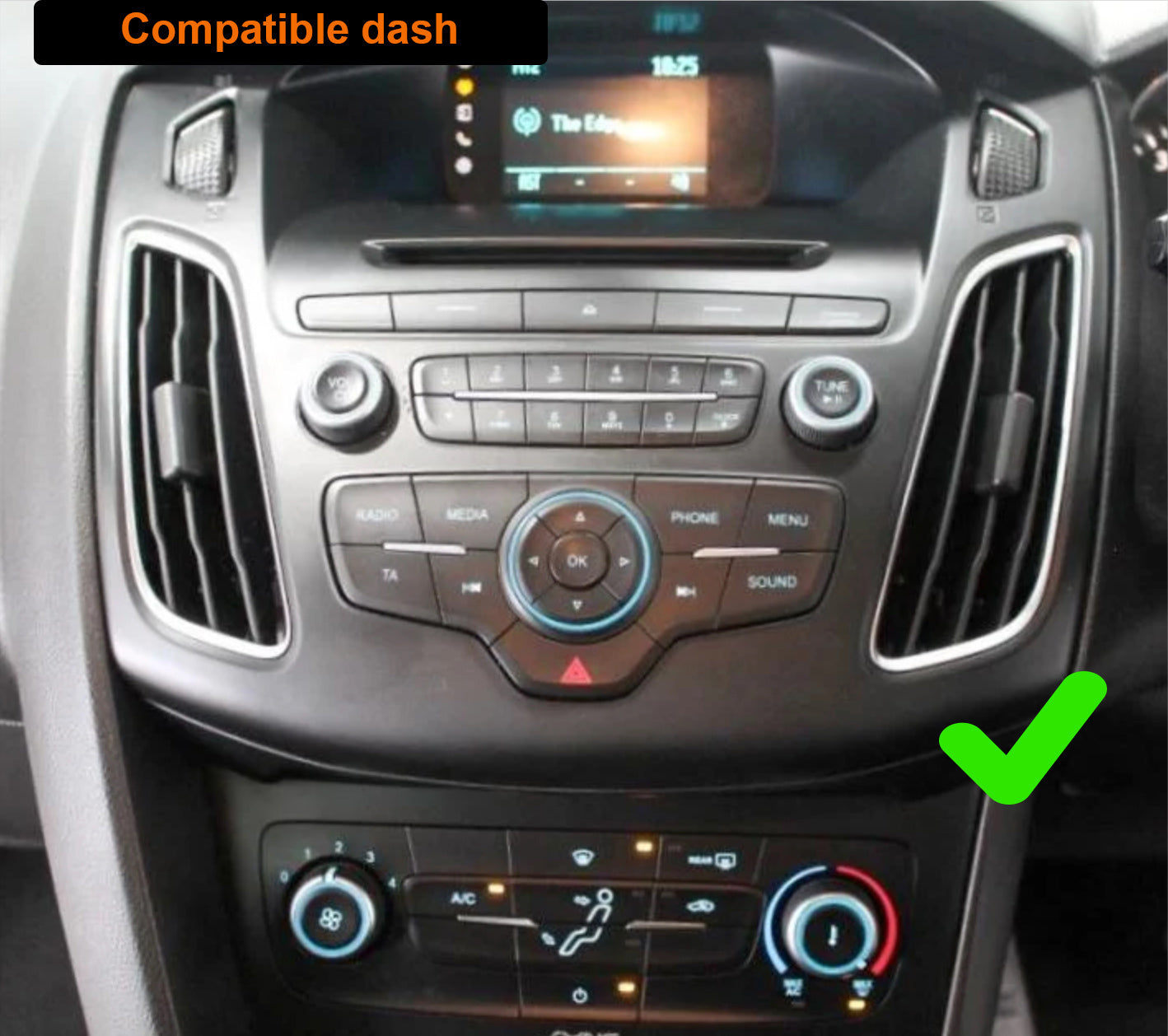Ford Focus 2012-2018 9.7 inch vertical Touchscreen Wireless Apple CarPlay Android Auto GPS Bluetooth