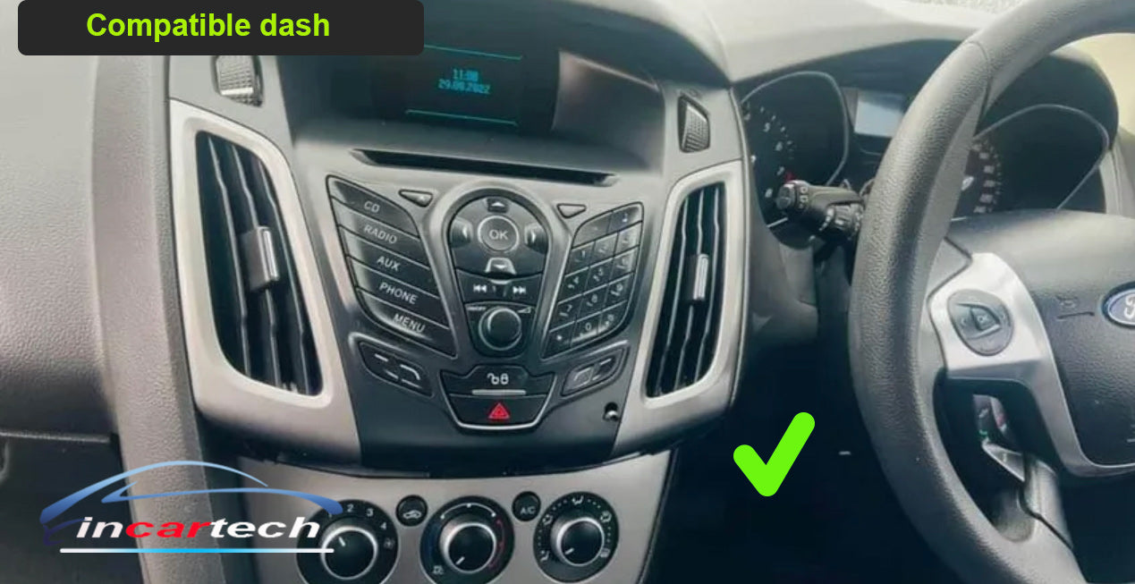 Ford Focus 2012-2018 9.7 inch vertical Touchscreen Wireless Apple CarPlay Android Auto GPS Bluetooth