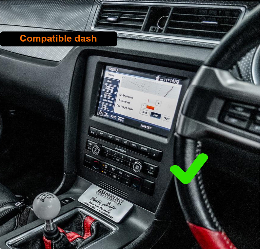 Ford Mustang 2009-2014 13.6 inch vertical Touchscreen Wireless Apple CarPlay Android Auto GPS Bluetooth