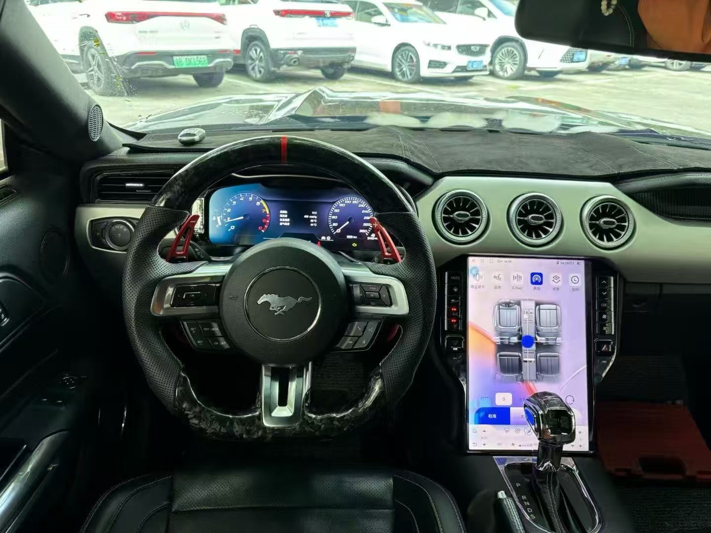 Ford Mustang 2015-2021 14.5" Wireless Apple CarPlay Android Auto GPS Digital aircon