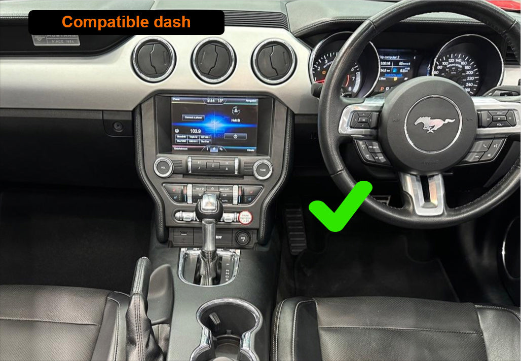 Ford Mustang 2015-2021 Dual screen 10"+6.68" Wireless Apple CarPlay Android Auto GPS Bluetooth Digital aircon