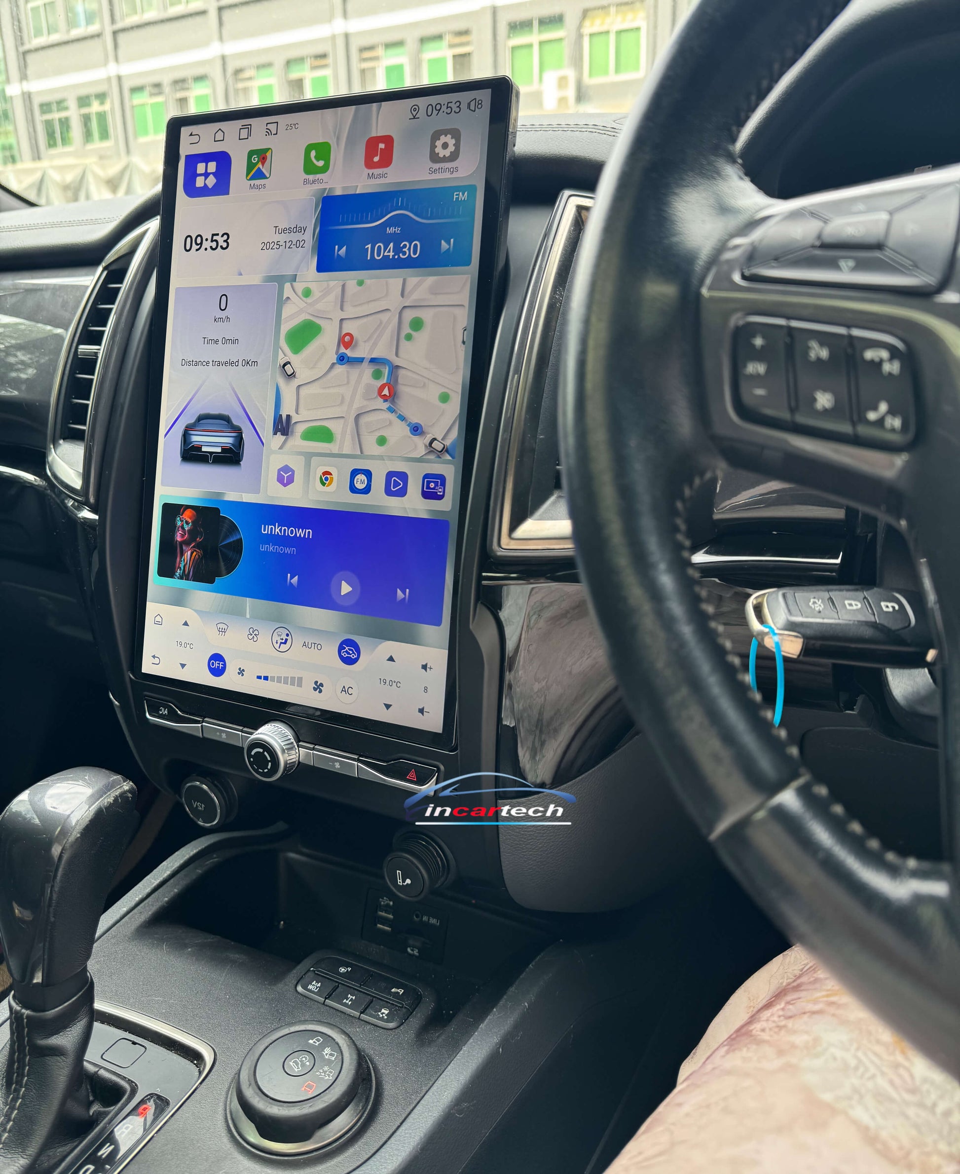 Ford Ranger 2011-2016 14.6“ vertical Touchscreen Wireless Apple CarPlay Android Auto GPS Bluetooth