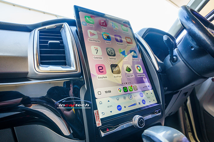 Ford Ranger Raptor 2011-2016 15.6“ vertical Touchscreen Wireless Apple CarPlay Android Auto GPS Bluetooth