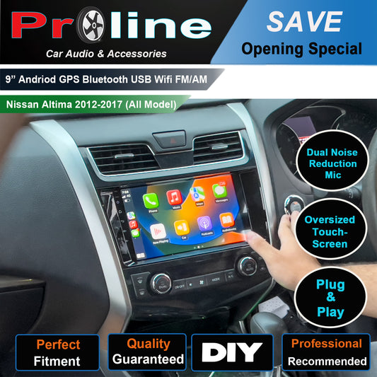 Nissan Altima 2013-2016 GPS Bluetooth Wireless Apple CarPlay Android Auto Stereo