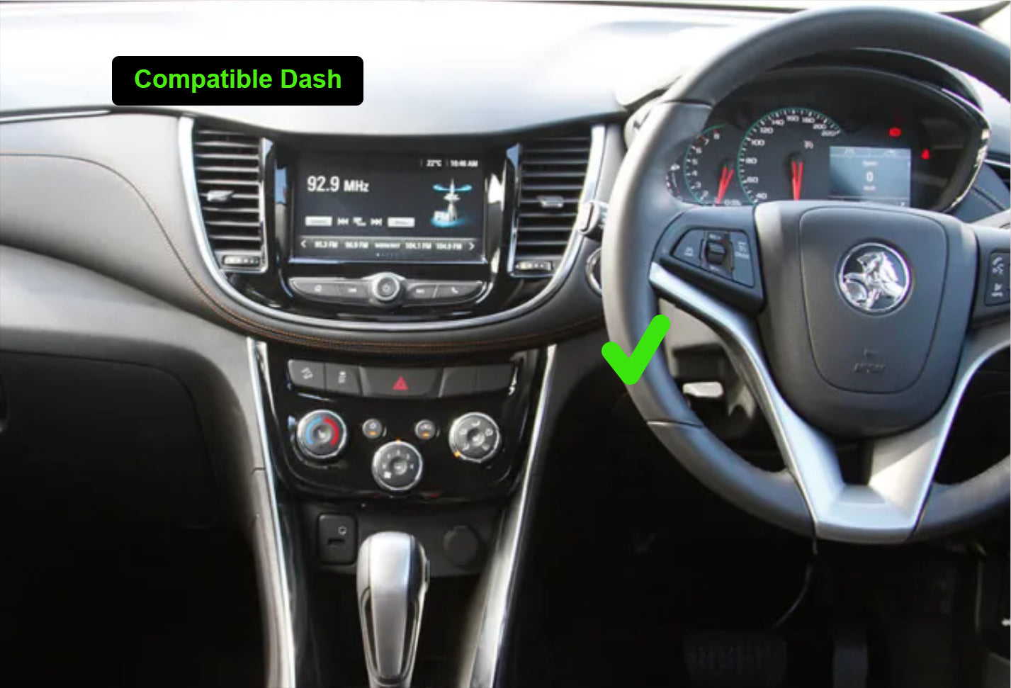 Holden Trax 2017+ stereo facia 9 inch android  Double din 2 din fascia frame surround, Holden Trax 2017+ infortainment Wireless Apple CarPlay Android Auto Stereo Radio