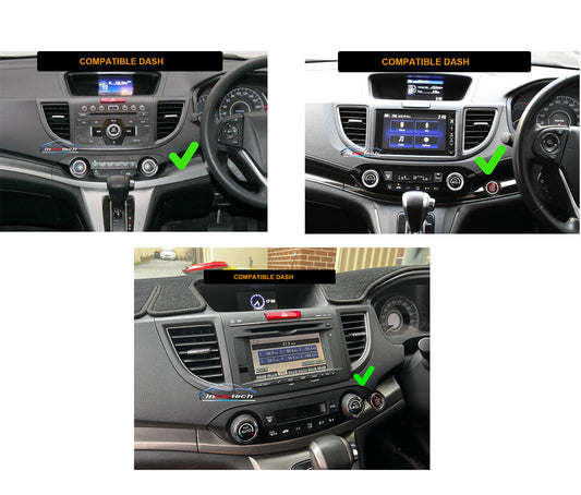 Honda CRV 2012-2016 stereo facia 9 inch android  Double din 2 din fascia frame surround