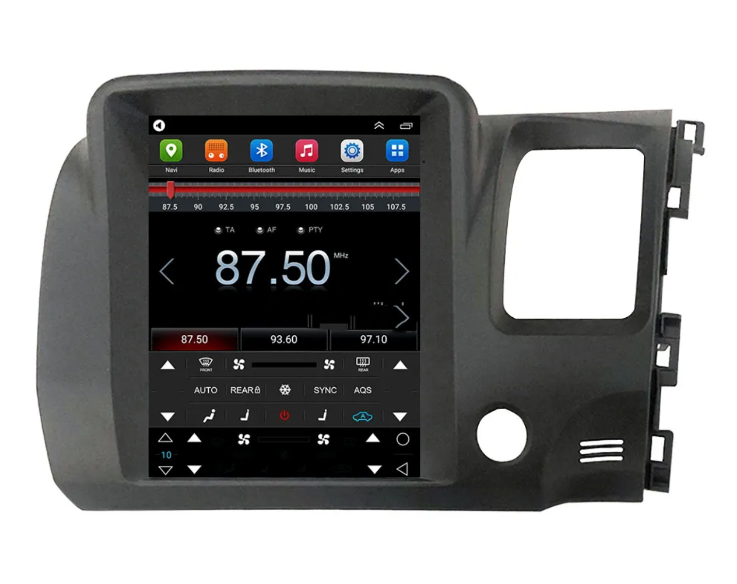 Honda Civic 2006-2011 12.1" Tesla Style Touchscreen GPS wireless CarPlay Android Auto HeadUnit