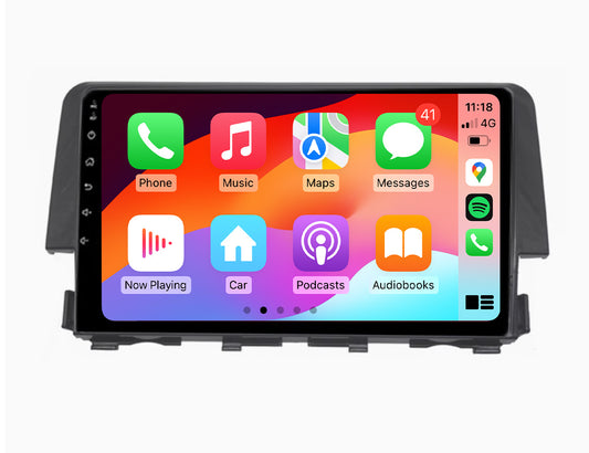 Honda Civic 2015-2019 9" Touchscreen GPS wireless CarPlay Android Auto HeadUnit