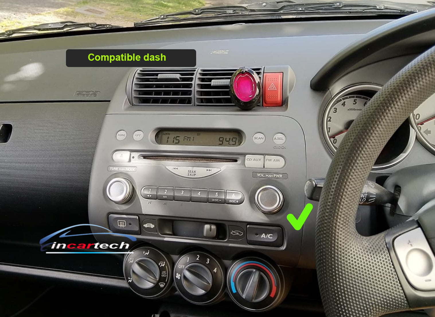 Honda Jazz 2002-2008 stereo facia 9 inch android  Double din 2 din fascia frame surround