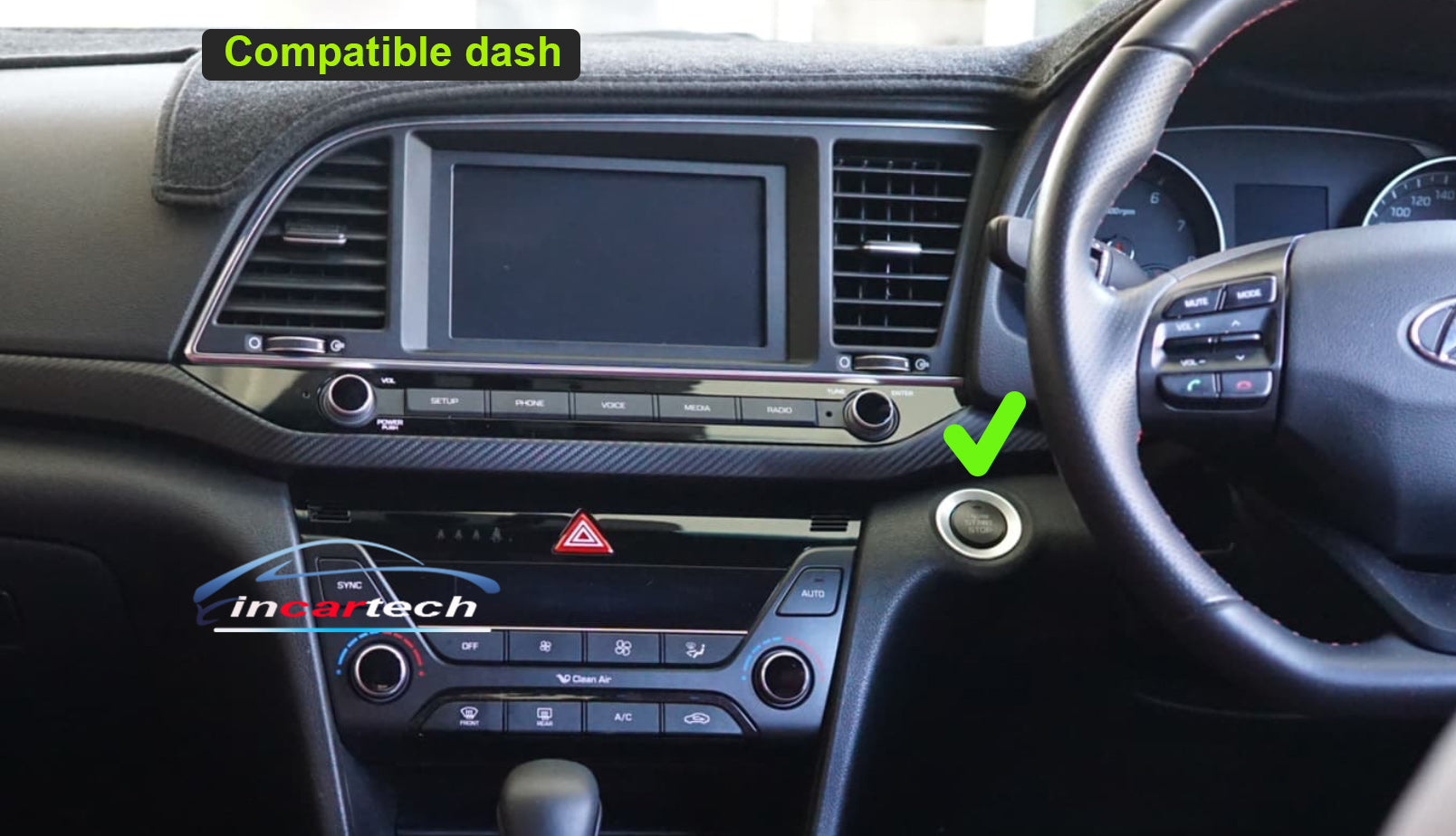 Hyundai Elantra 2015-2019 stereo facia 9 inch android  Double din 2 din fascia frame surround