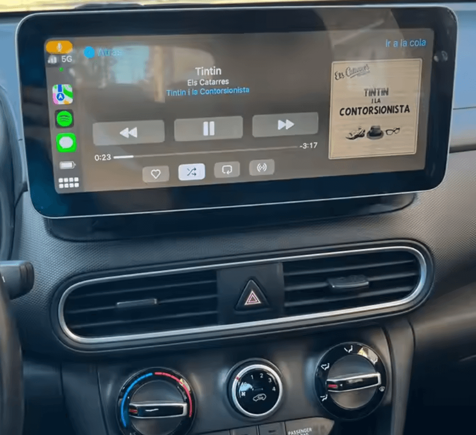 Hyundai Kona 2017-2023 12.95" Wireless Apple CarPlay Android Auto Radio upgrade