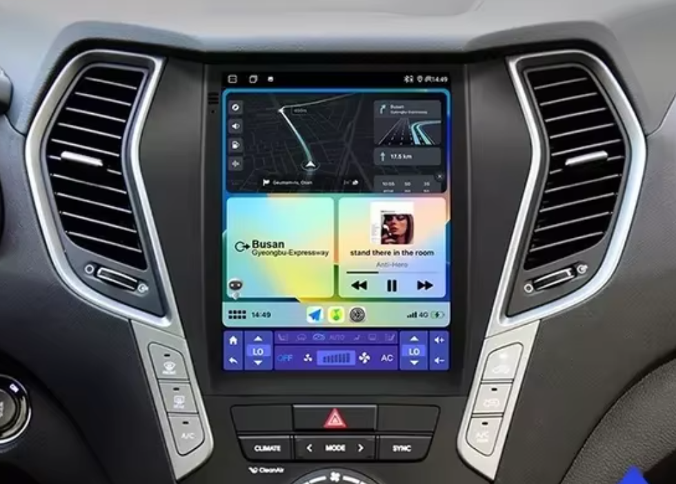 Hyundai Santa Fe 9.7“ screen 2013-2018 GPS wireless Apple CarPlay Android Auto Stereo