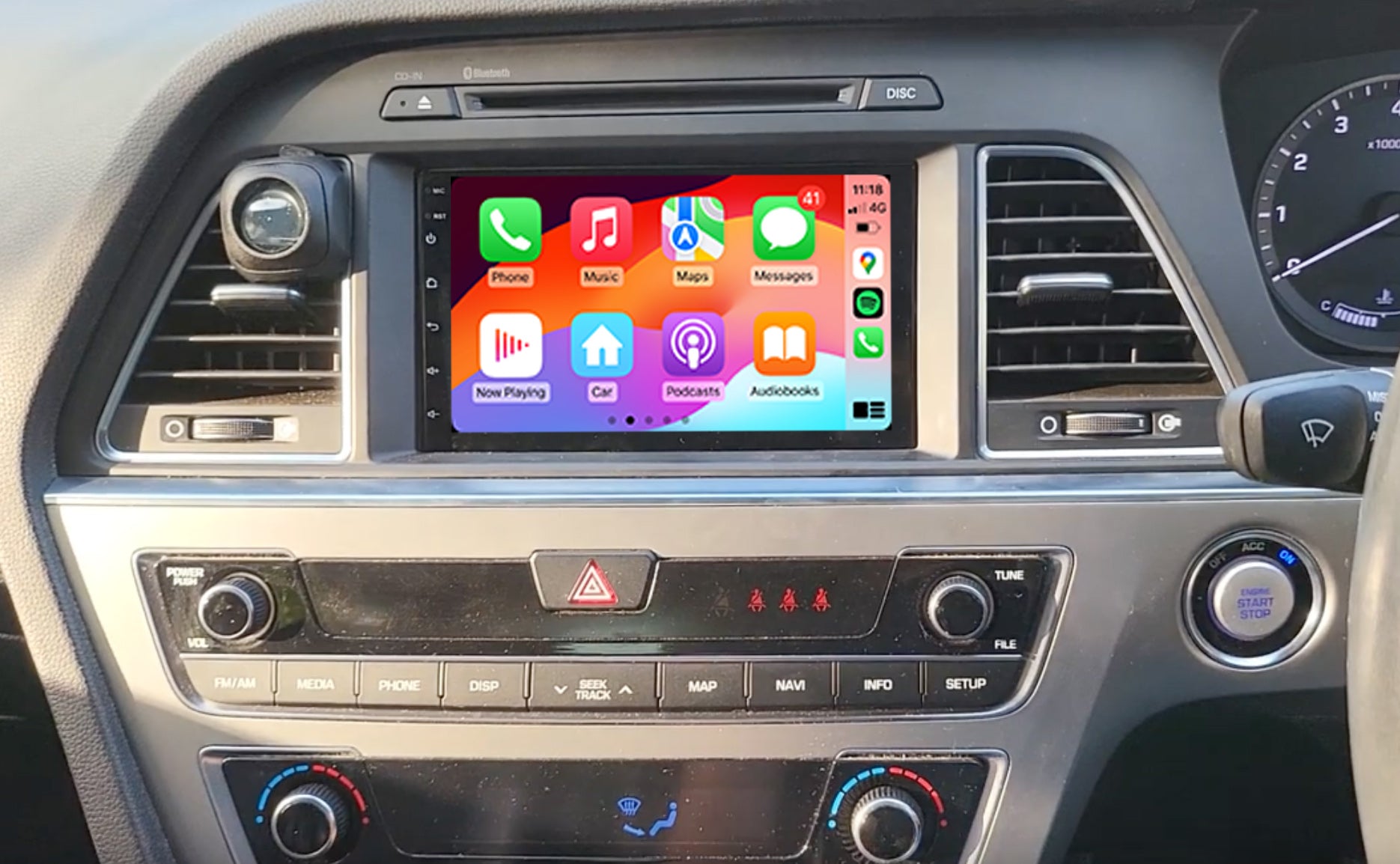 Hyundai Sonata 2014-2017 7" Wireless Apple CarPlay Android Auto Bluetooth Radio upgrade