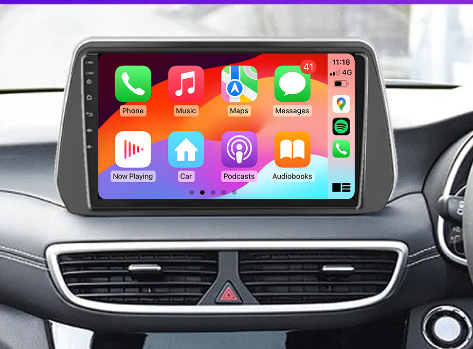 Hyundai Tucson 2018+ wireless Apple CarPlay Android Auto GPS Bluetooth Stereo