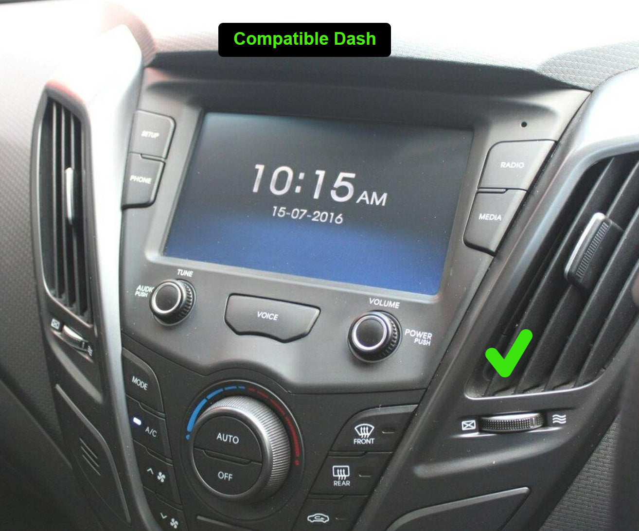 Hyundai Veloster 2011-2020 stereo facia 9 inch android  Double din 2 din fascia frame surround