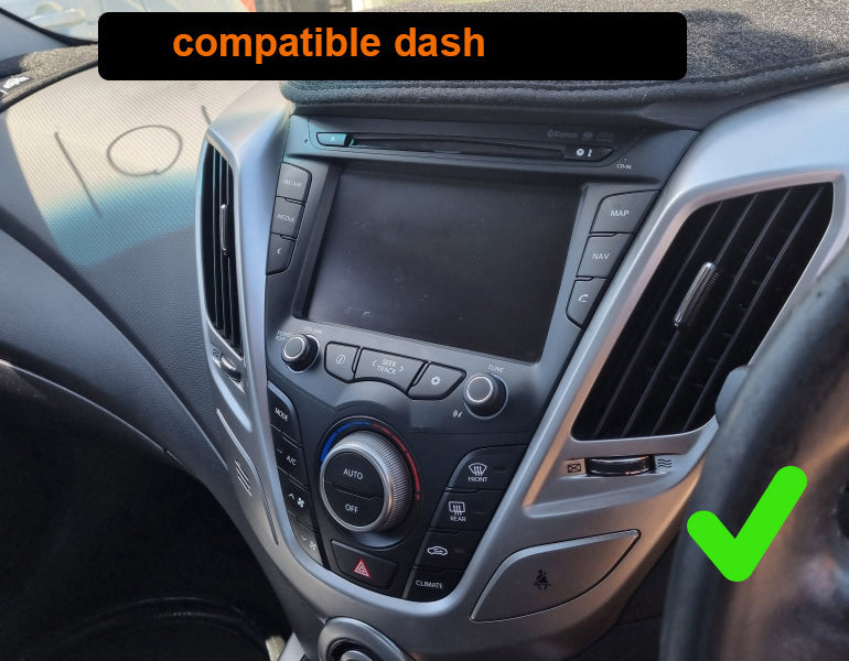Hyundai Veloster 2011-2020 stereo facia 9 inch android  Double din 2 din fascia frame surround