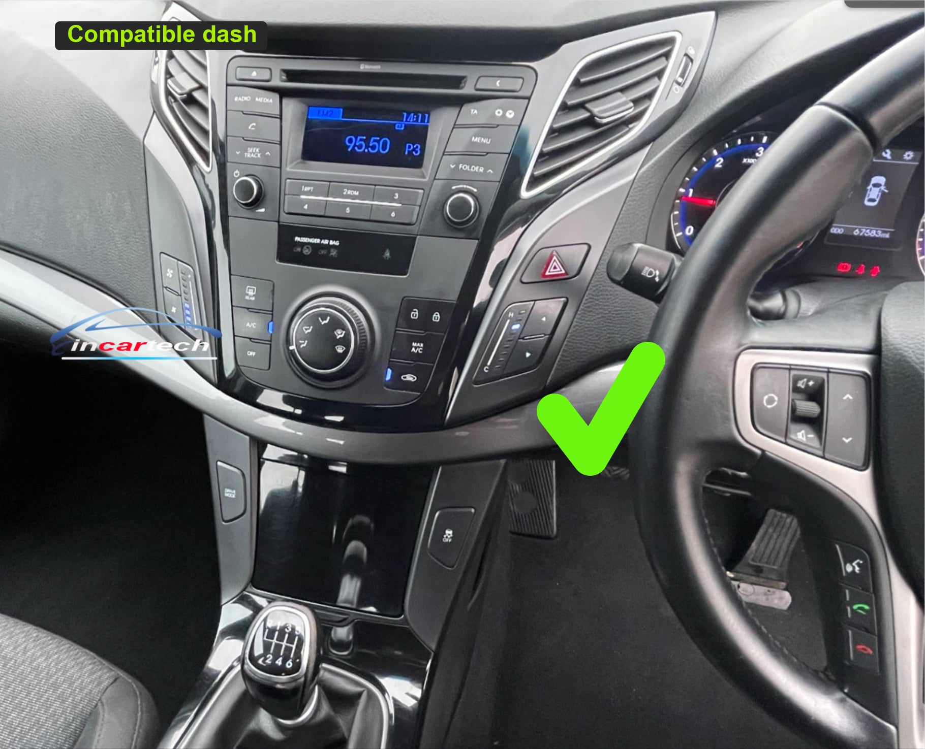 Hyundai i40 2011-2016 stereo facia 9 inch android  Double din 2 din fascia frame surround