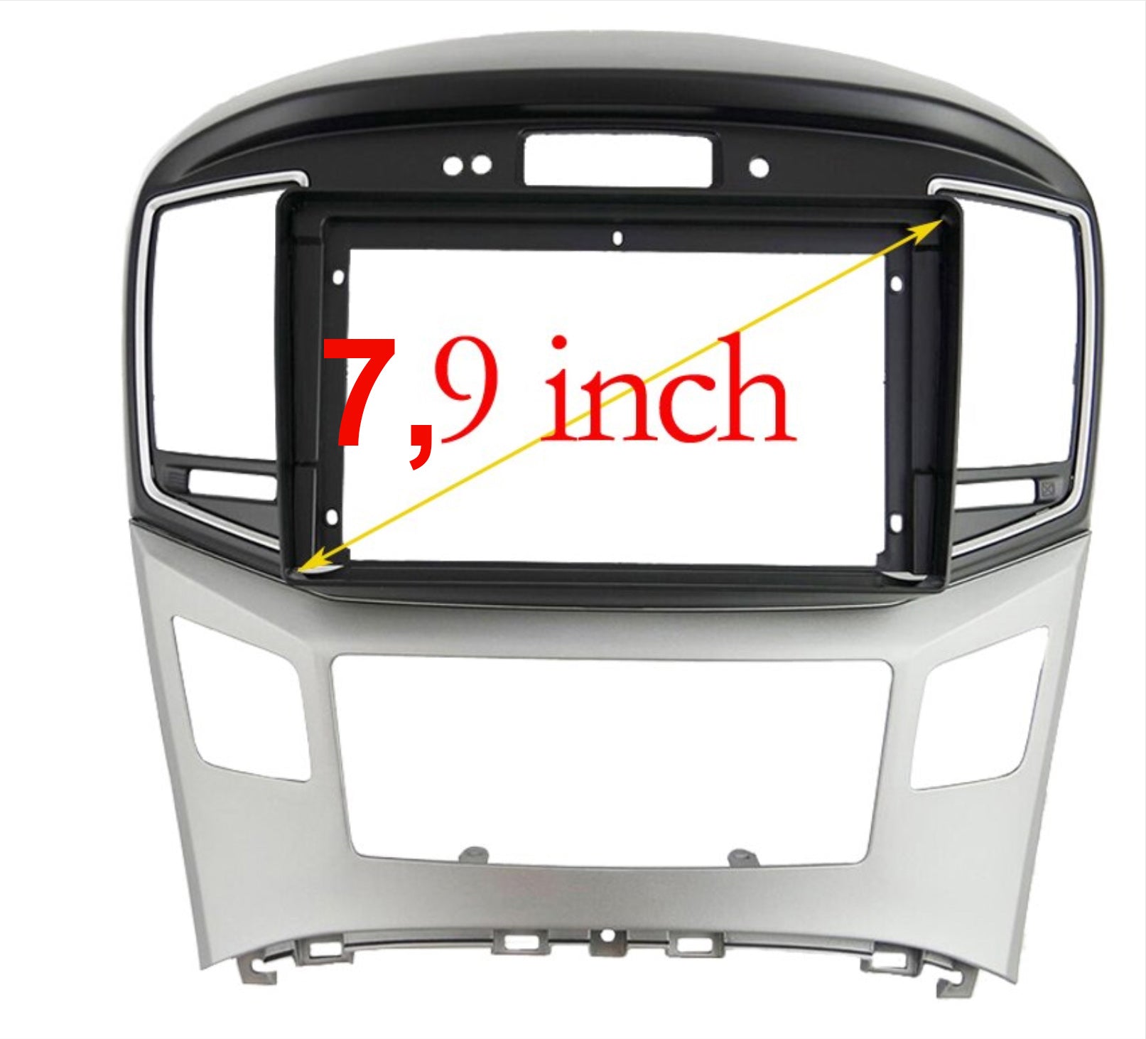 Hyundai imax 2015-2022 stereo facia 9 inch android  Double din 2 din fascia frame surround
