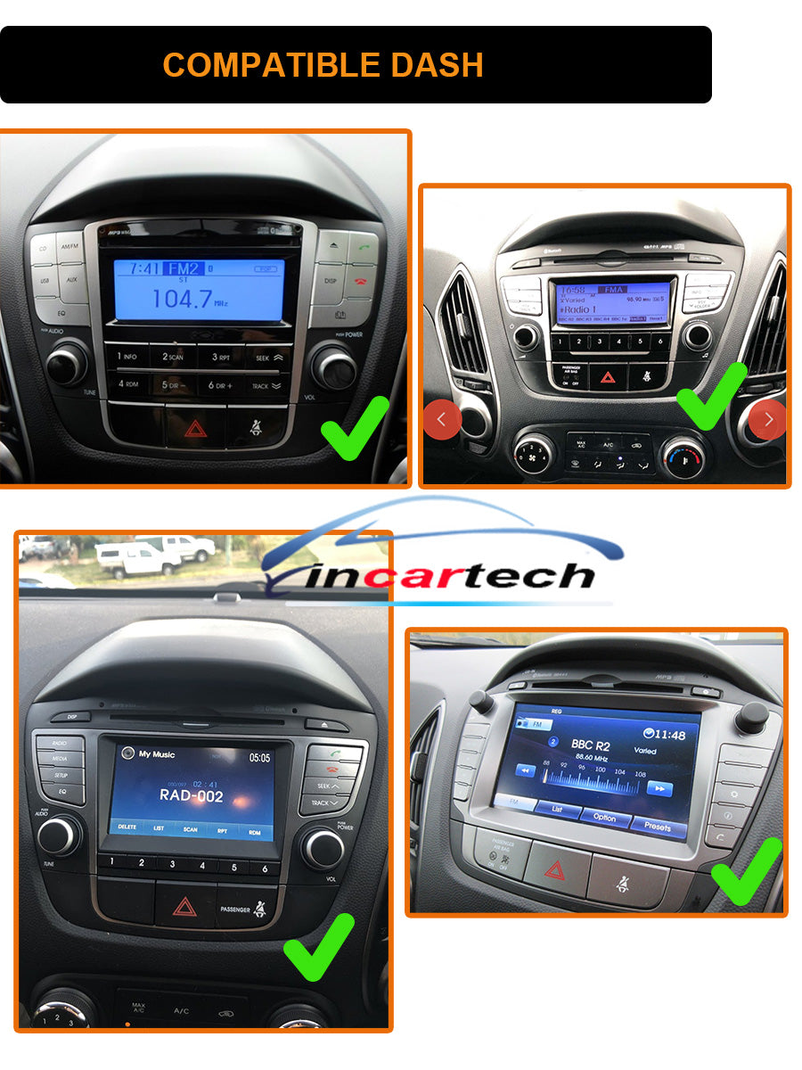 Hyundai ix35 2009-2015 13.3" Wireless Apple CarPlay Android Auto Bluetooth Radio Stereo
